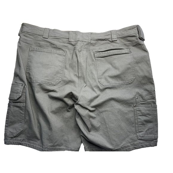 EUC Duluth Trading Men's Stretch Cargo Short with Belt Gray 48 Relaxed Fit - Picture 4 of 13